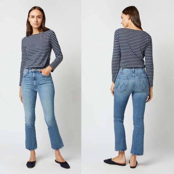 MOTHER Denim - MOTHER | The Hustler Ankle Fray Jeans Scenic Route Medium Wash 26